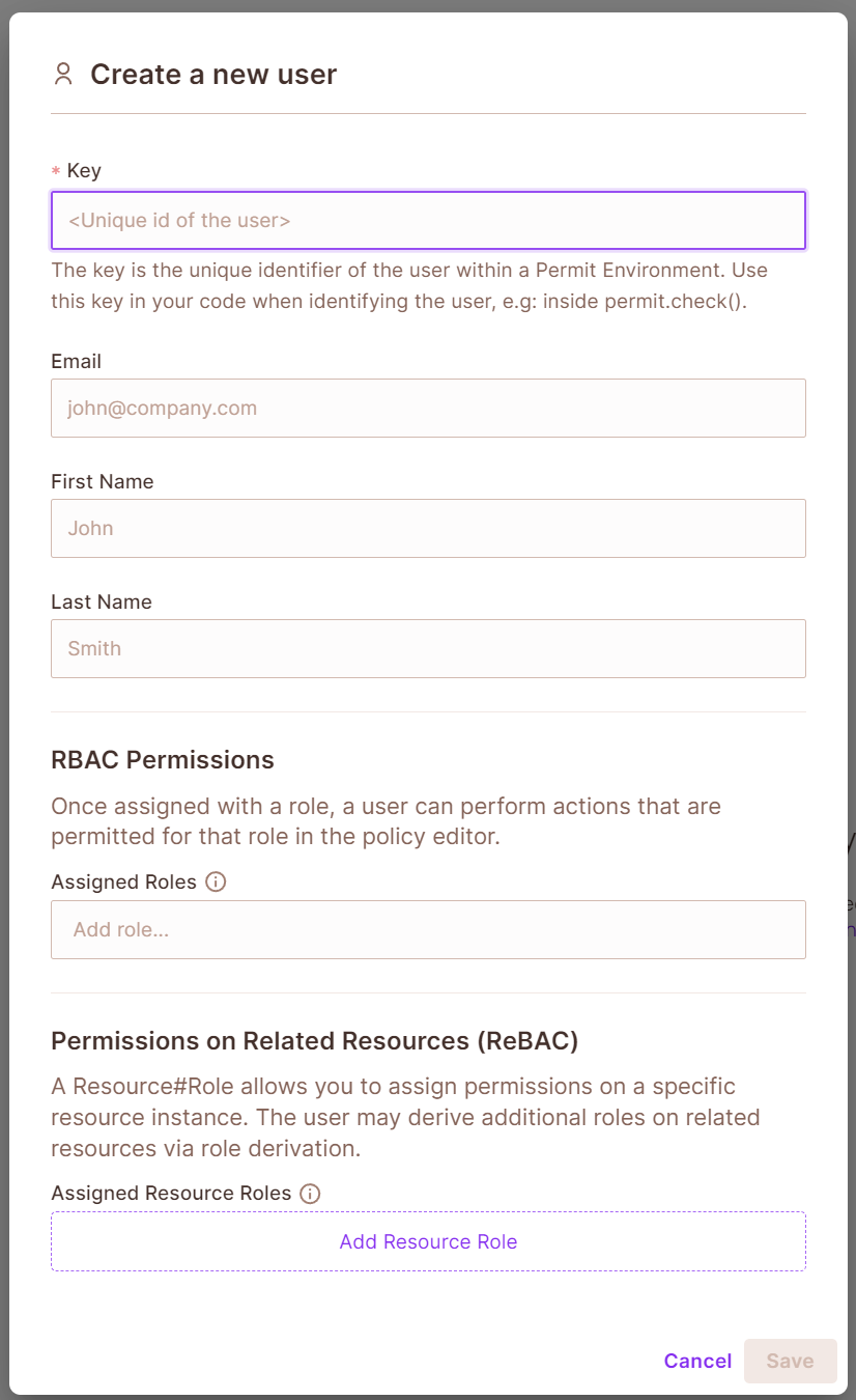Create User Form