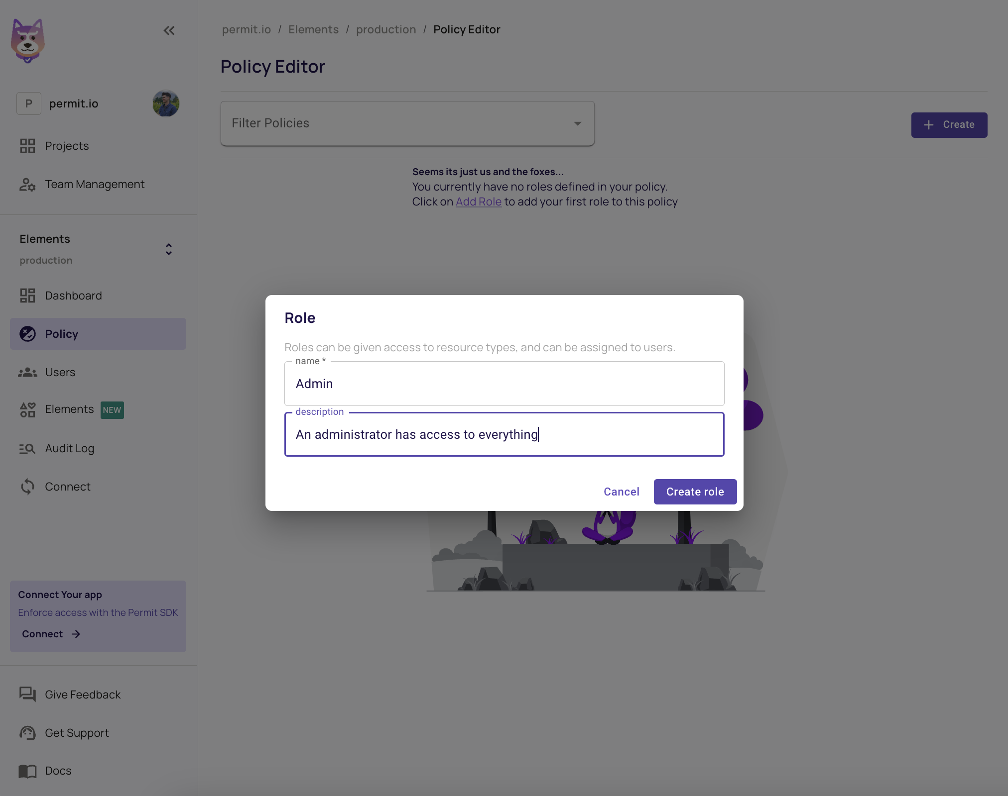 Creating Admin Role